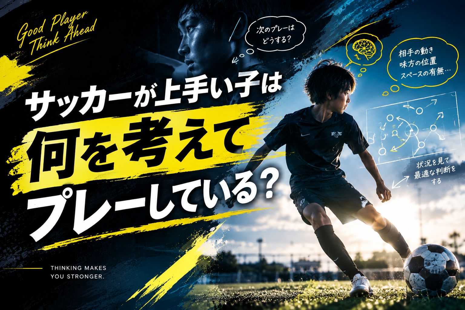 サッカーが上手い子は何を考えている？判断力を伸ばす方法をプロが解説